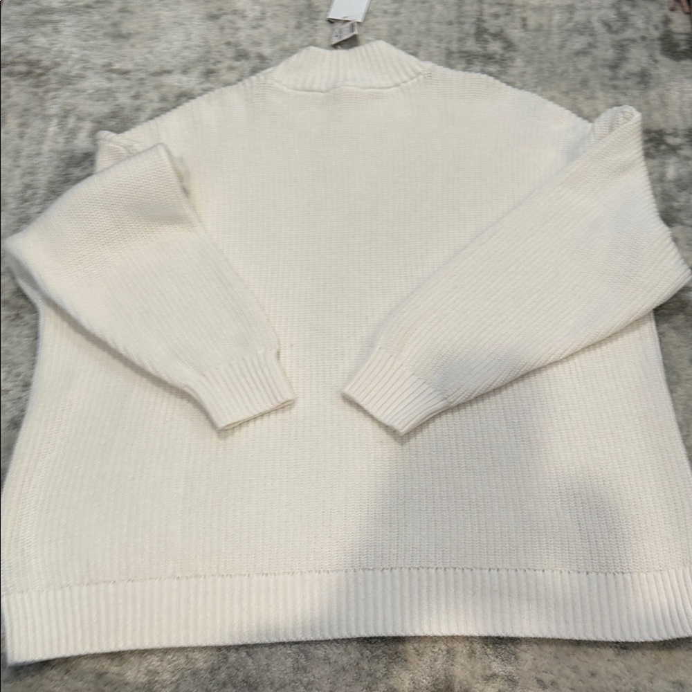 NWT Haven Well Within Cream Cotton Sweater Size XL - Picture 5 of 6